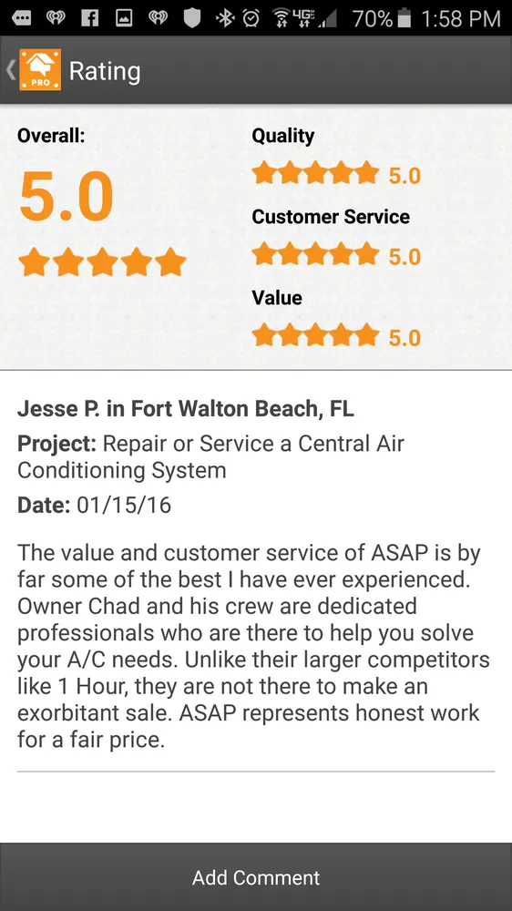 Slide of ASAP Air Electrical Plumbing & Gas