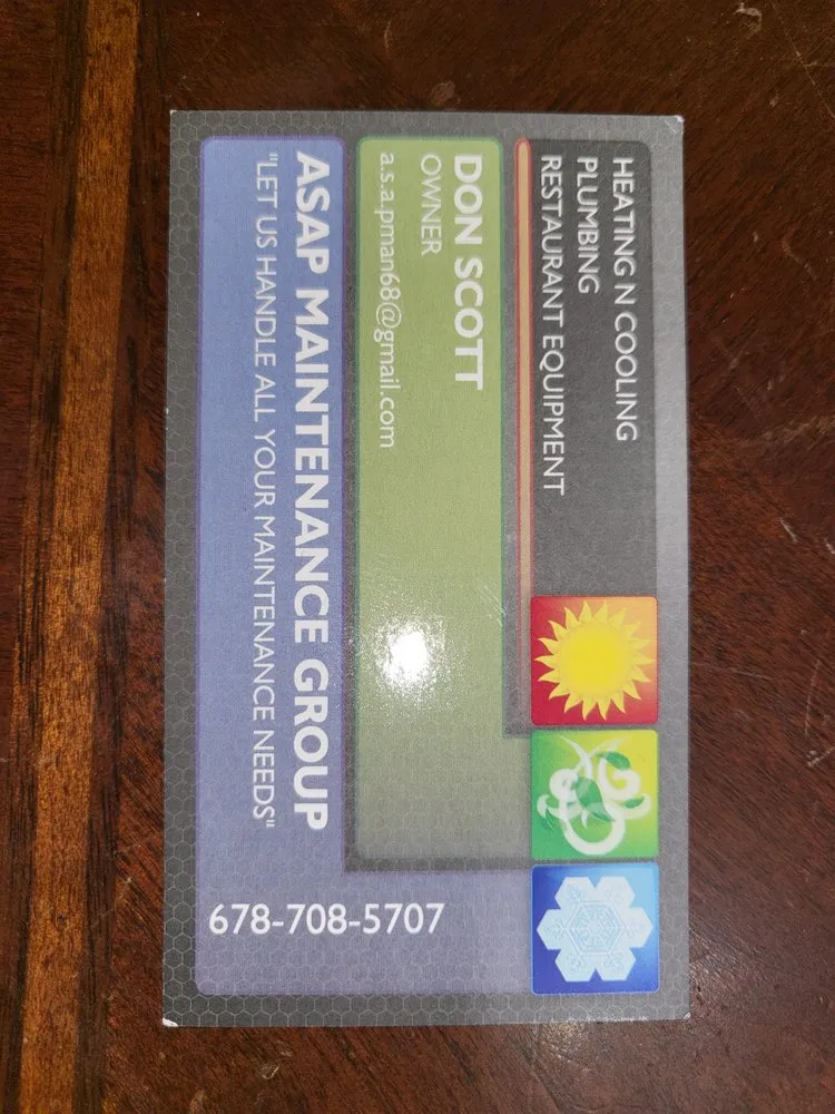 Slide of Asap Maintenance Group