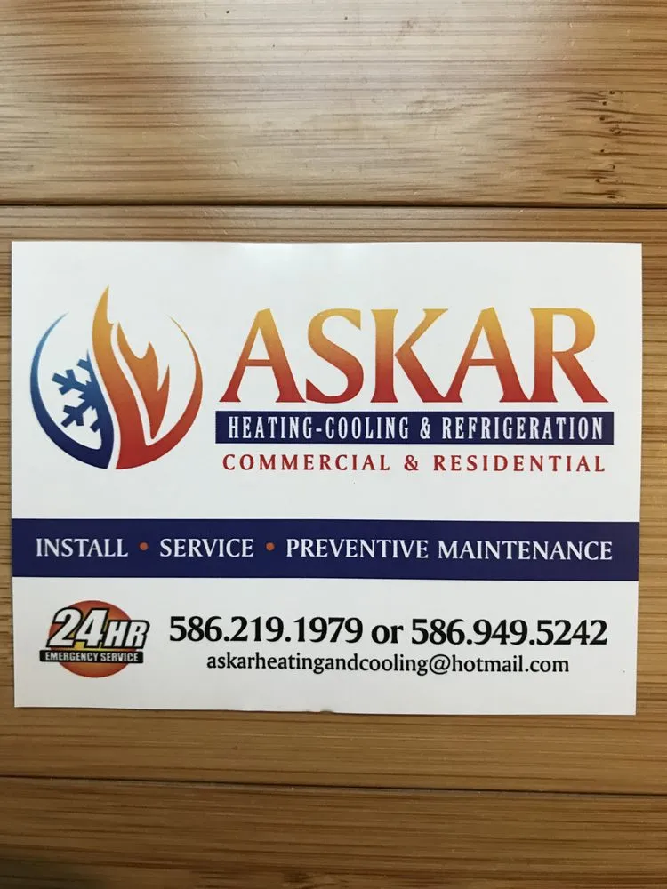 Slide of Askar Heating and Cooling