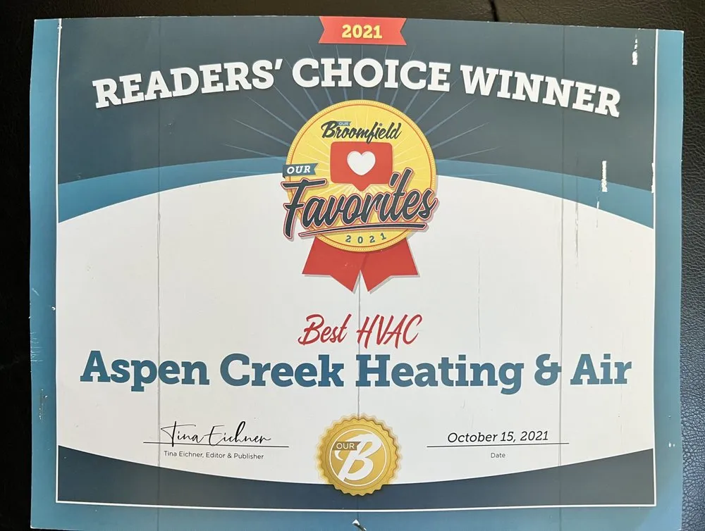 Slide of Aspen Creek Heating & Air