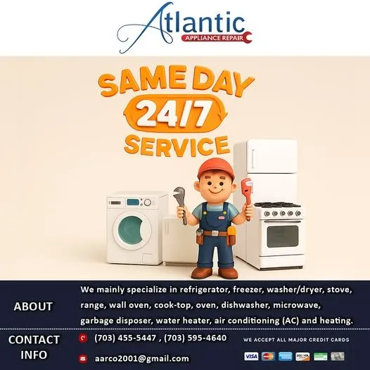 Slide of Atlantic Appliance Repair