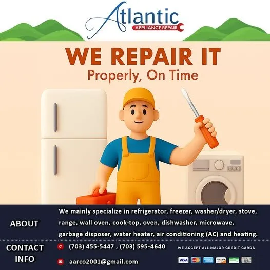 Slide of Atlantic Appliance Repair