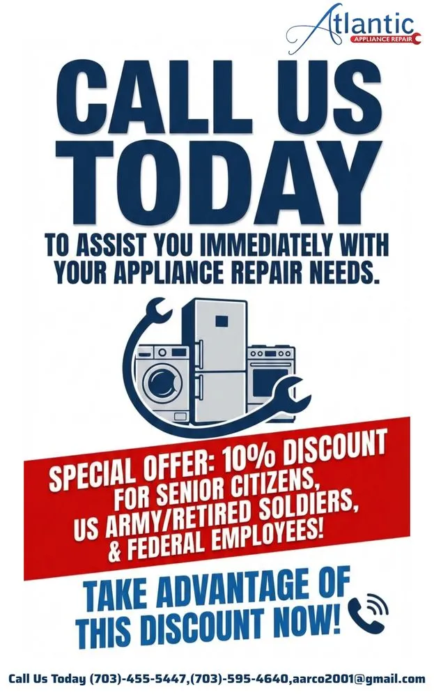 Slide of Atlantic Appliance Repair
