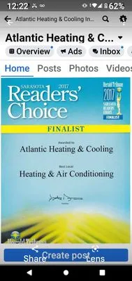 Atlantic Heating & Cooling Logo