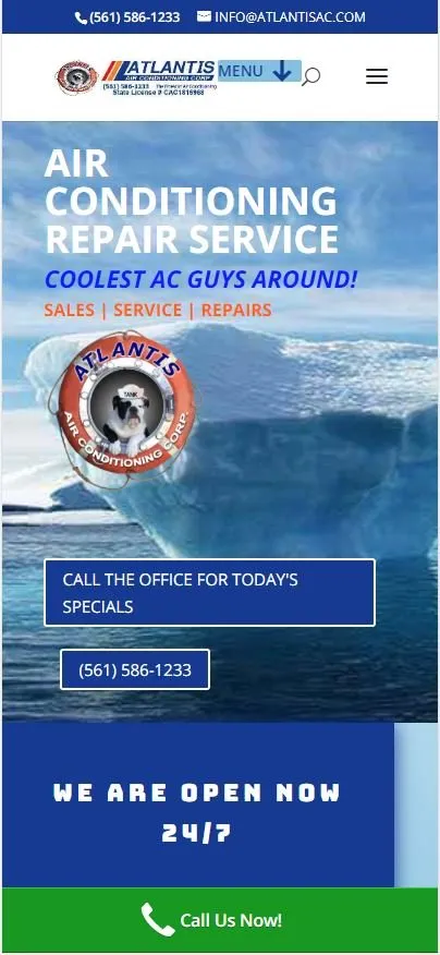 Slide of Atlantis Air Conditioning