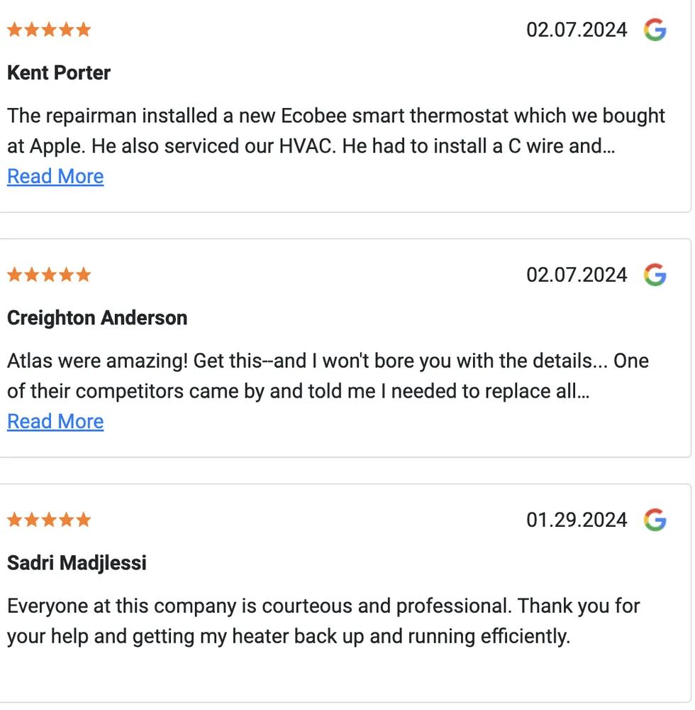 Slide of Atlas Heating