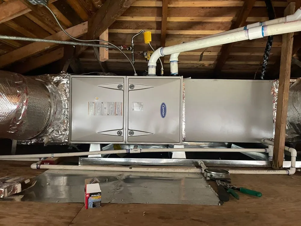 Slide of Attic Bright & HVAC Services