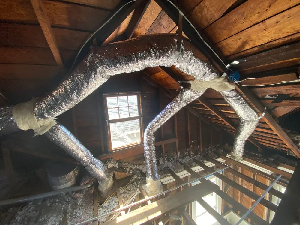 Slide of Attic Bright & HVAC Services