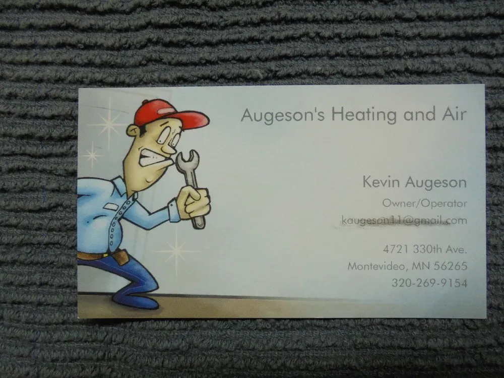 Slide of Augeson's Heating and Air