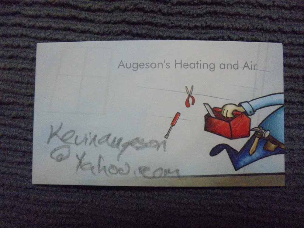 Slide of Augeson's Heating and Air