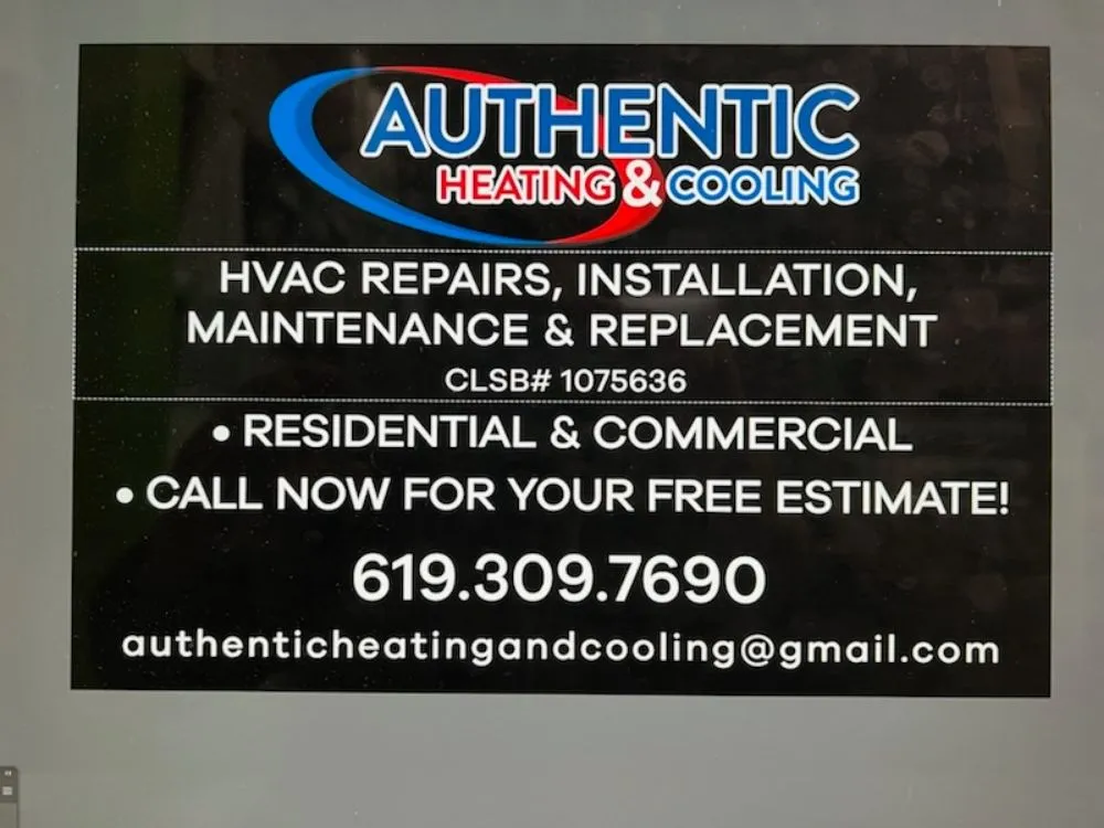 Slide of Authentic Heating and Cooling
