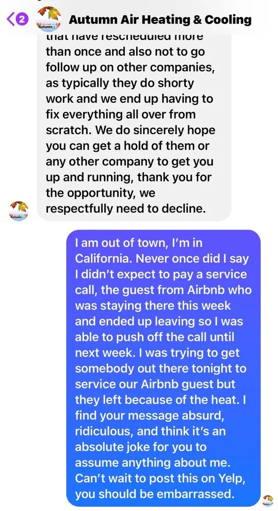 Slide of Autumn Air Heating & Cooling