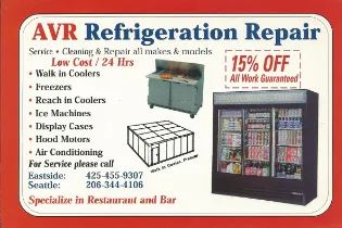 Slide of AVR Commercial Refrigeration Repair