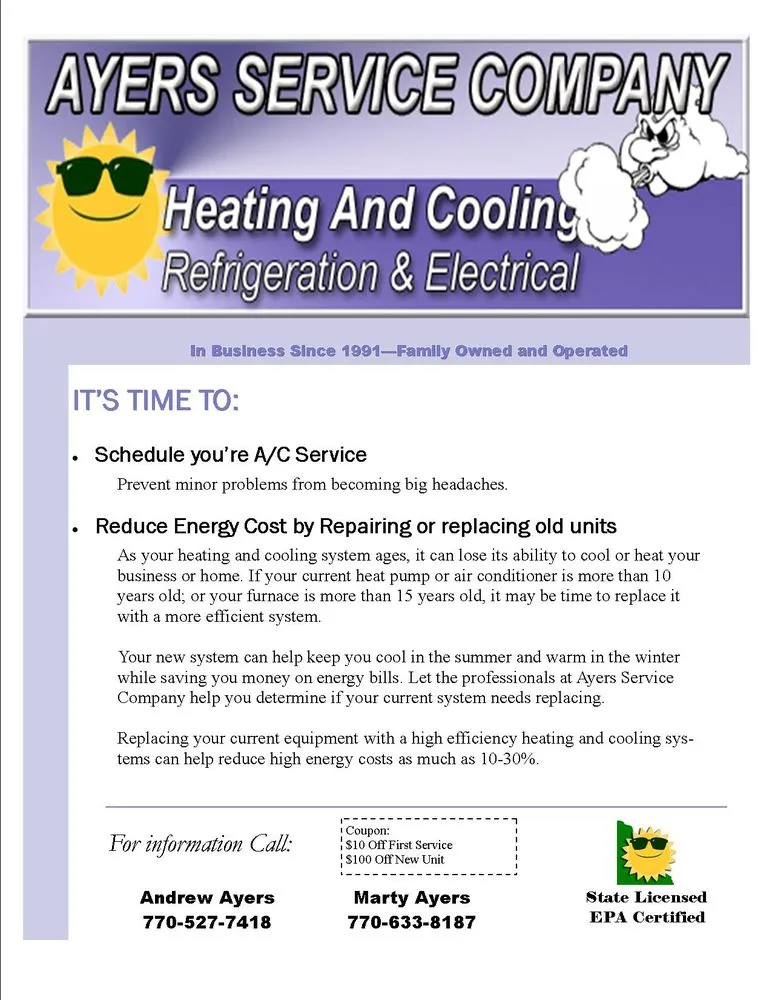 Slide of Ayers Service