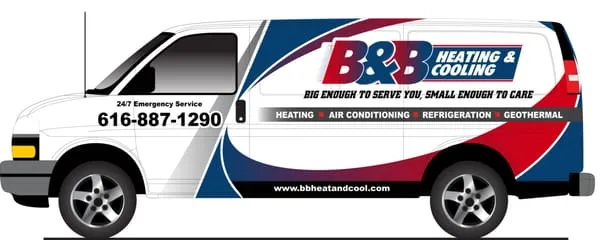 B & B Heating & Cooling Logo