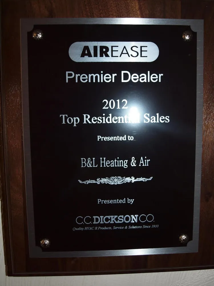 Slide of B & L Heating and Air