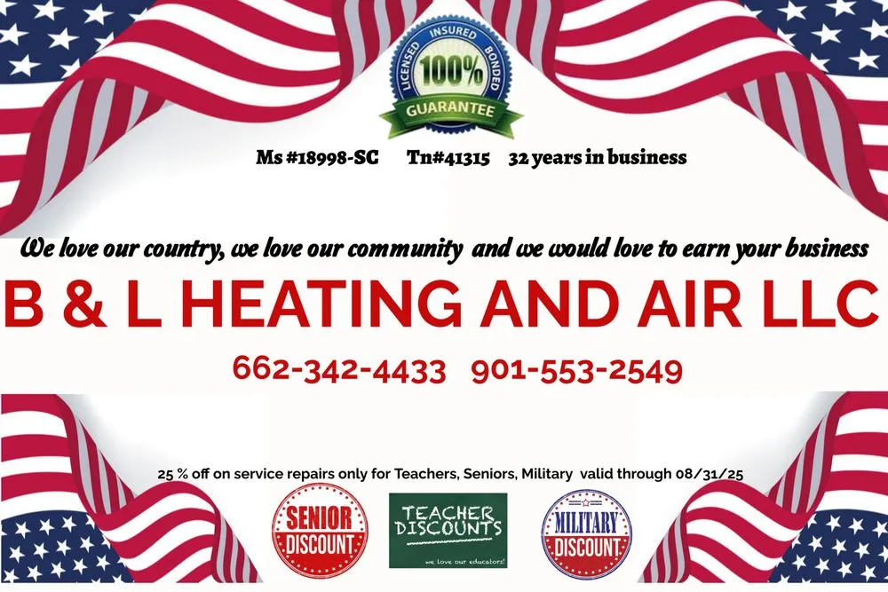 Slide of B & L Heating and Air