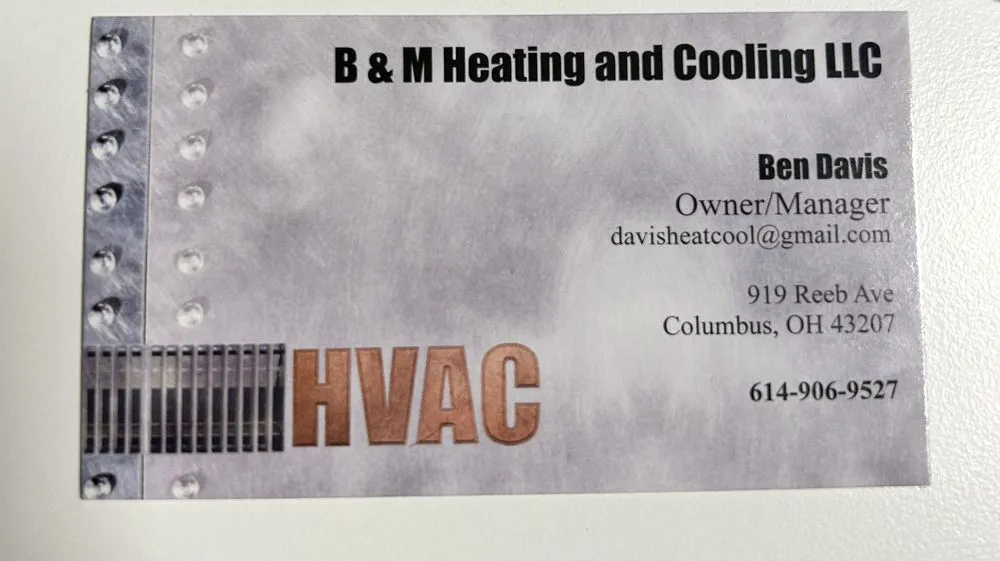 Slide of B & M Heating and Cooling