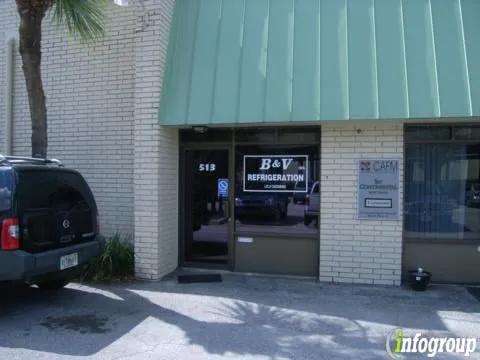 B & V Refrigeration Logo