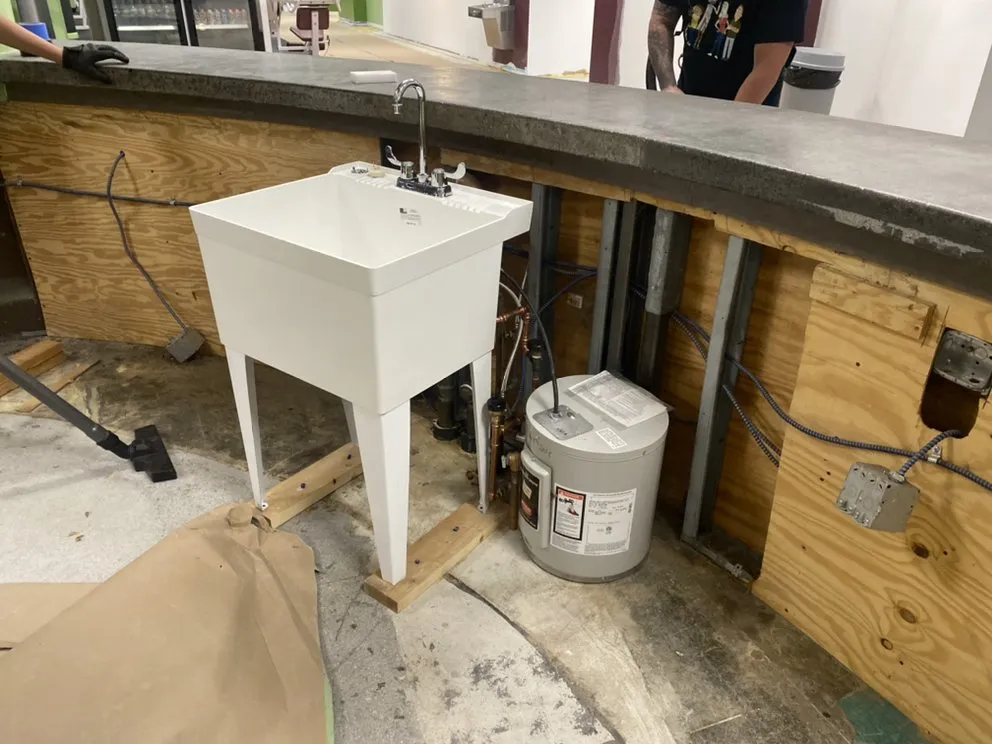 Slide of B Hadley plumbing and heating