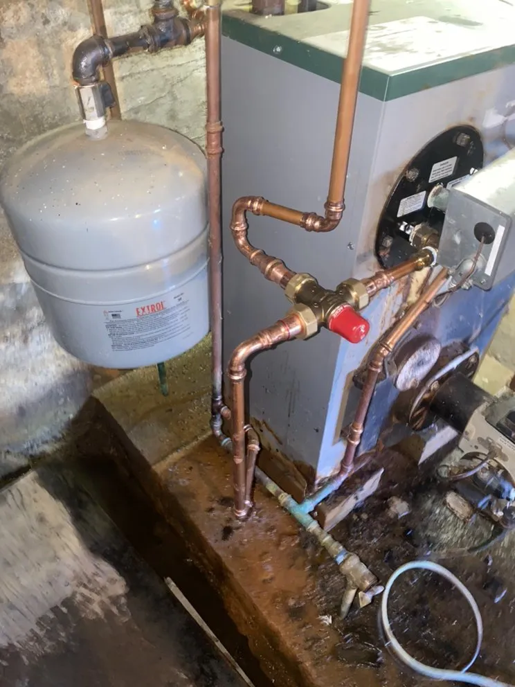 Slide of B Hadley plumbing and heating