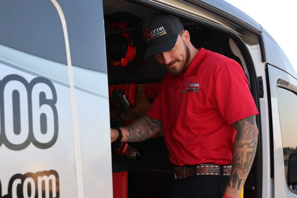 Slide of Bacon Plumbing Heating Air Electric