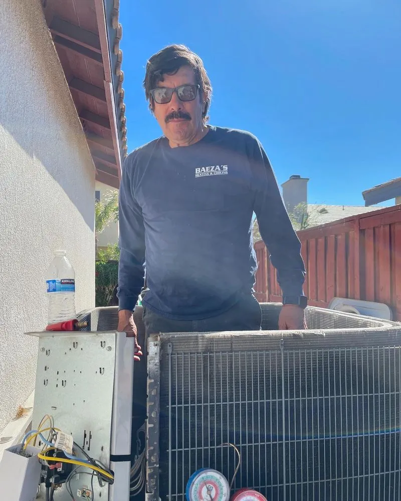 Slide of Baeza's Heating & Cooling