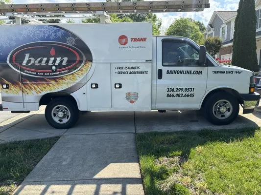 Bain Oil Co, Heating & A/C Logo