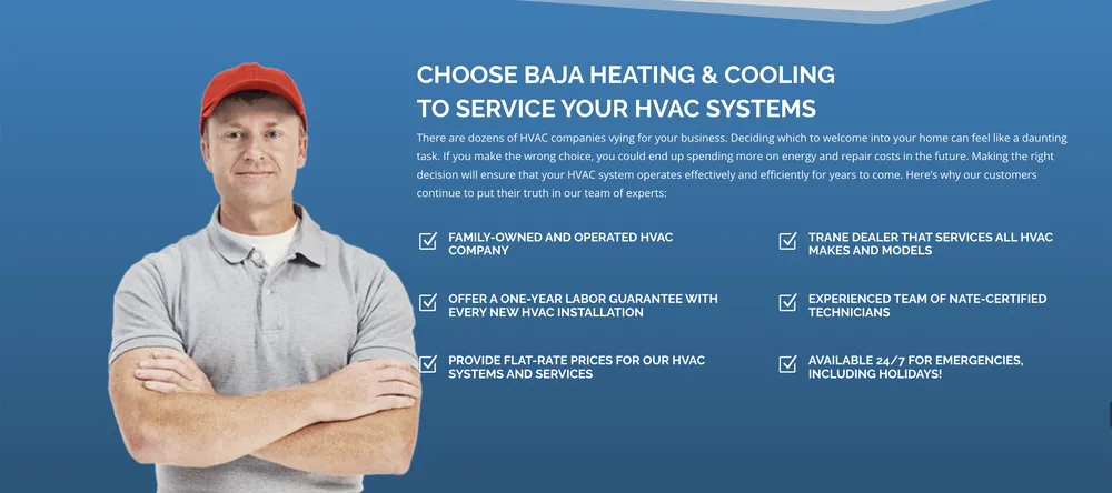 Slide of Baja Heating & Cooling