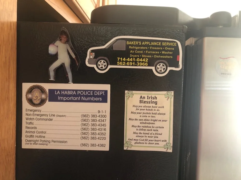 Slide of Baker's Appliance Service