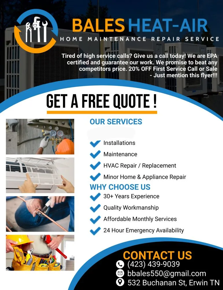 Slide of Bales Heat - Air/Home Maint Repair Service
