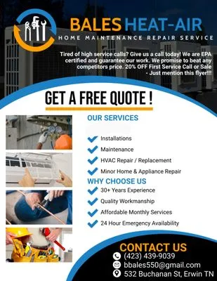 Bales Heat - Air/Home Maint Repair Service
