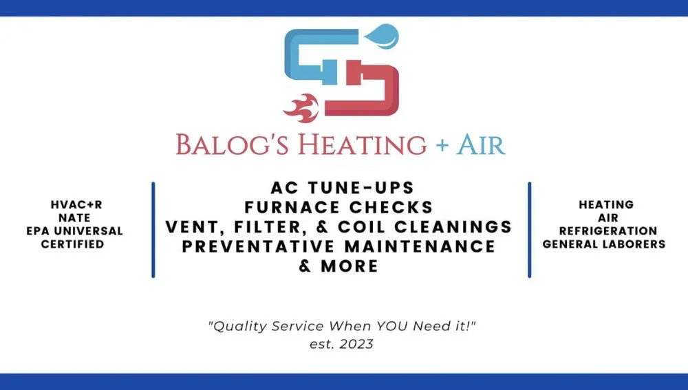Slide of Balog's Heating and Air