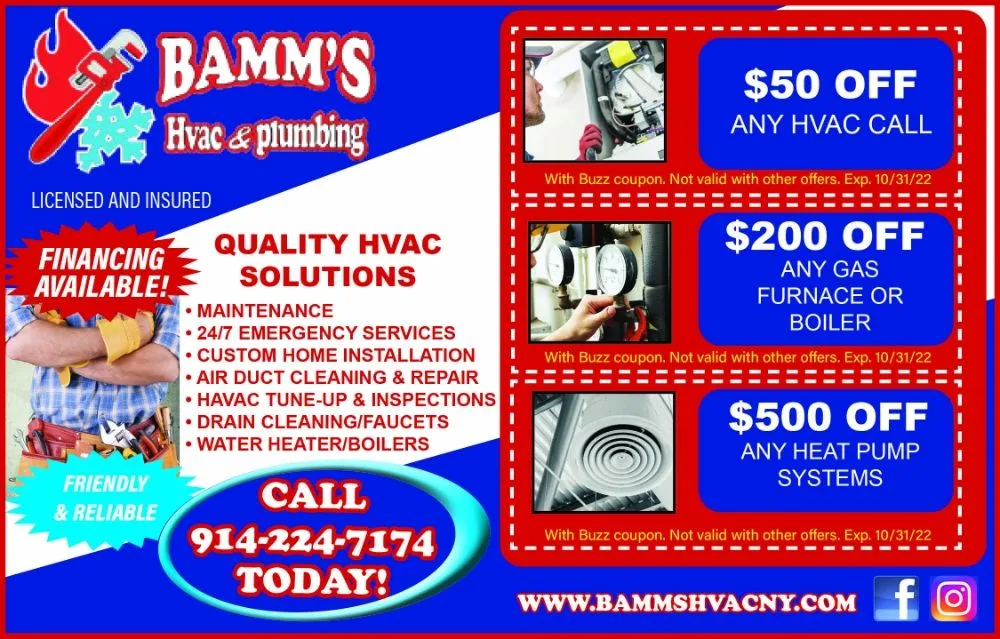 Slide of Bamm's HVAC and Plumbing