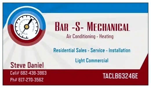 Slide of Bar S Mechanical AC/Heating