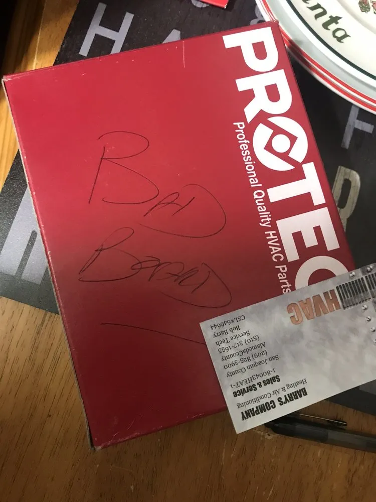 Slide of Barry's Company Heating & Air