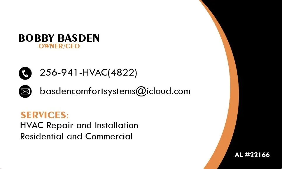 Slide of Basden Comfort Systems