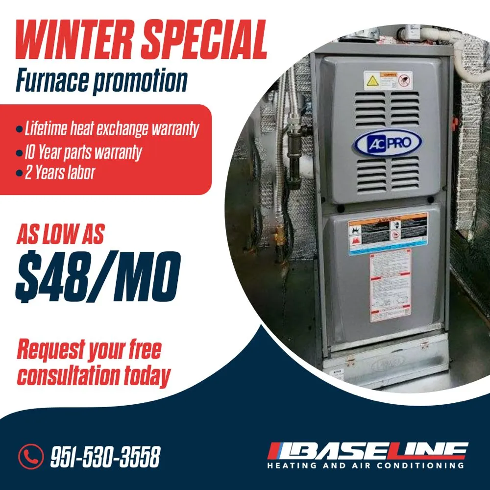 Slide of Baseline Heating and Air Conditioning