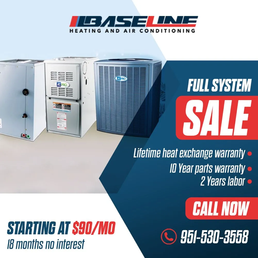 Slide of Baseline Heating and Air Conditioning