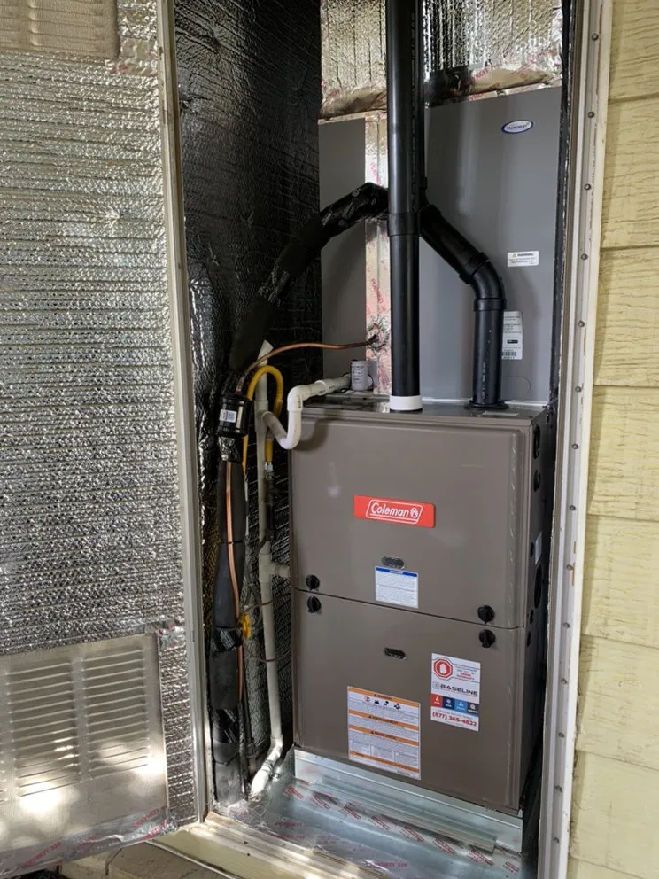 Slide of Baseline Heating and Air Conditioning