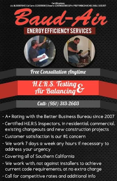 Slide of Baud-Air Energy Efficiency Services