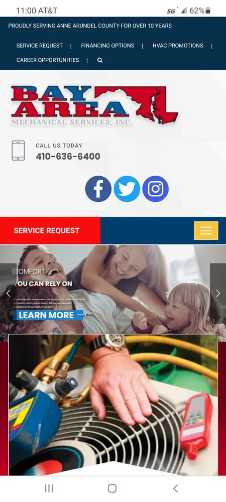 Slide of Bay Area Mechanical