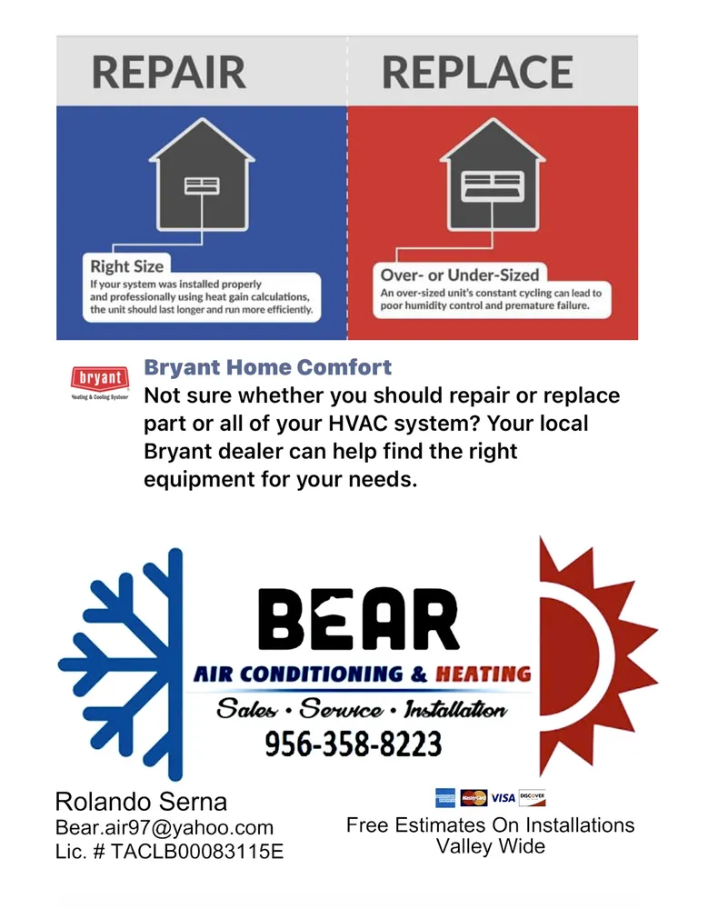 Slide of Bear Air Conditioning & Heating