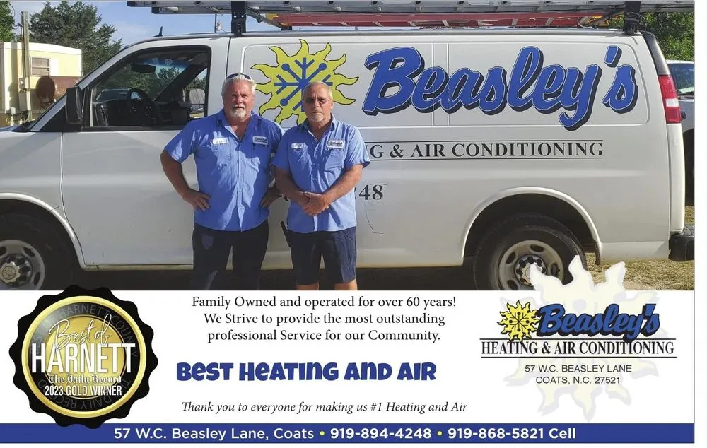 Slide of Beasley's Heating & Air