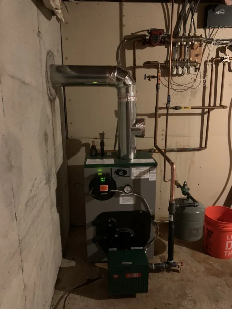 Slide of Beckett oil burner service