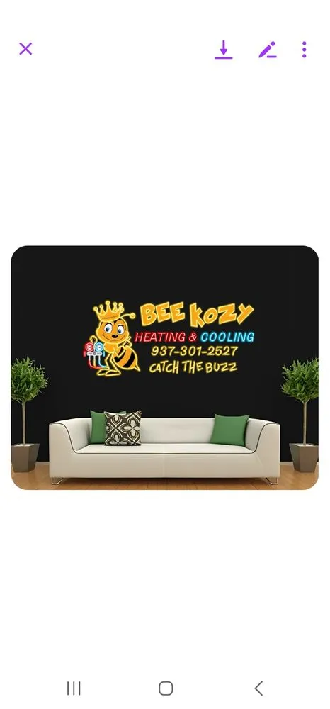 Slide of Bee Kozy Heating and Cooling