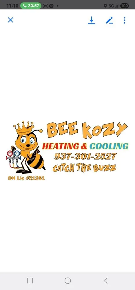 Slide of Bee Kozy Heating and Cooling