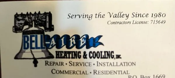 Bell-Aire Heating & Cooling Logo