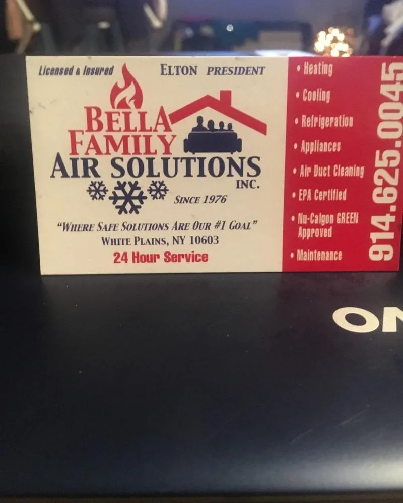Slide of Bella Family Air Solutions