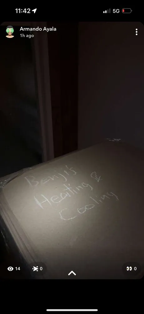 Slide of Benjis Heating And Cooling